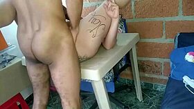 chubby colombian takes extreme anal creampie gaping rough doggystyle