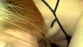 Sloppy deepthroat facefuck leaves skinny blonde choking on cum