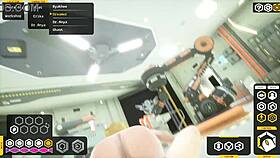 playing hot sex game cowgirl riding handjob action! 🎮🍆💦