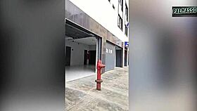 damn this chubby latina with huge tits and fat ass flashes boobs then hotel fucks hard pov