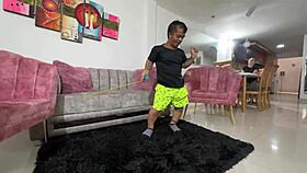 Petite Latina Measures Cock Size Then Takes Creampie