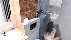 two real orgasms in shower before bed