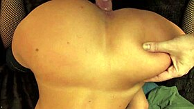 Blonde Milf Slut Takes It Deep Doggystyle On Bed With Big Tits Bouncing