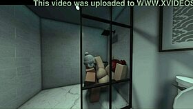 gf catches me showering begs to join for big cock fun