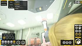 playing hot sex game cowgirl riding handjob action! 🎮🍆💦