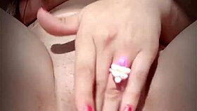 argentinian fitness model fingers perfect shaved pussy outdoors