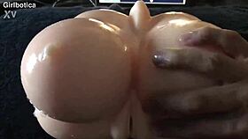 teasing silicone tits get fondled nipples in relaxing erotic massage