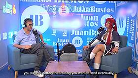 evybubbles cosplay model experiences multiple orgasms riding sybian on podcast