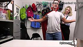 Chubby officer seduces suspect into deep dick sucking session