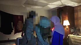 ARAB ARMY TEEN SUCKS OFF SOLDIERS IN UNIFORM TO PAY RENT WITH DEEPTHROAT