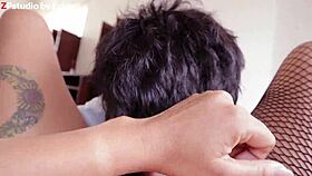 first time devouring cute latina babe's huge pussy as she turns total slut