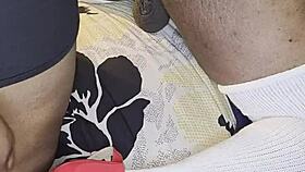 Watch Ebony Wife's Huge Ass Fucked by Dildo Cum Dripping!