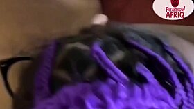 damn this squirting ebony grabs house boy cock fucks till she explodes