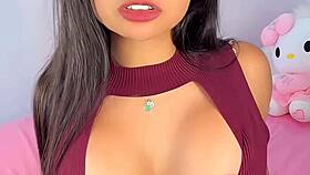 gorgeous latina emanuelly raquel taunts you with dirty talk as she ignores your jerking