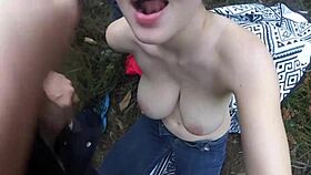 check out these massive cum shots blasting neighbor's huge natural tits