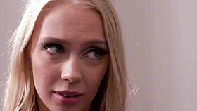 ebony teen shares bbc with blonde friend in wild threesome pounding