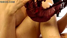 julia ann fingers her huge tits bouncing big clit pussy solo hard