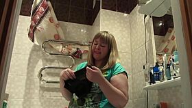 i sniff strangers panties then shove them deep in my hairy milf pussy