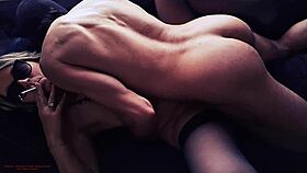 horny french mature spreads on couch for huge creampie after passionate sofa sex