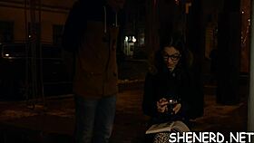 nerd in glasses seduced into rough pussy pounding missionary style