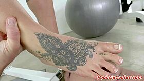 curvy european babe sucks feet then gets doggystyled after oral worship