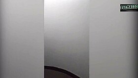 damn this chubby latina with huge tits and fat ass flashes boobs then hotel fucks hard pov