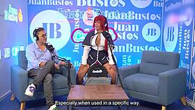 evybubbles cosplay model experiences multiple orgasms riding sybian on podcast
