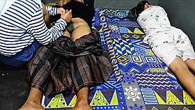 Steamy threesome as wife and buddy savor thick cock together