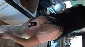 Curvy milf sneaks close-up ass worship cum flood cheating preview