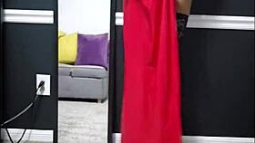 getting ready with a sexy twist for the night club in my skimpiest dress and heels