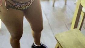 i stretch my big latina ass wide with dildo closeup training for monster cocks