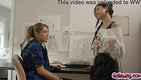 lulu chu and electra rayne ESCAPE for licking fingering intimate lesbian play!