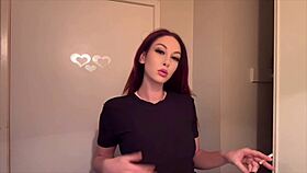 italian milf artemisia love smokes while teasing big natural tits