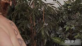 Fuck yeah Sara Jay pounds that huge double toy hard!