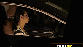 Lucky Dude Catches Glamorous Mature Neighbor Masturbating In Car Pussy Play