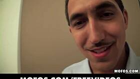 hot latina babe strips and gets her perfect tits fucked hard in hotel room