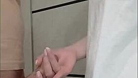 at the wild house party my hungarian milf neighbor jerked my cock till i burst