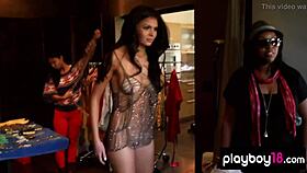 bombastic brazilian alana campos rips clothes off huge tits outdoor