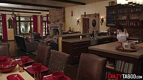 naughty big ass latina teen penelope woods gangbanged rough as main course!