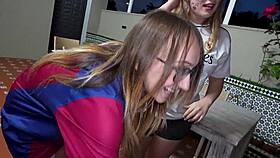 Sexy Spanish Babes Fucked Rough by PSG Rival Fans