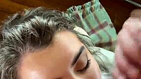 Canadian Blonde Eden Ivy Gags on Monster Cock Deepthroat