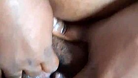 ebony amateur couple homemade creamy messy fuck starring mara exotic 💦😍