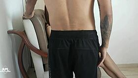 Catch hot latina teen masturbating then fuck her shaved pussy 😈