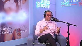 Colombian Cosplay Slut Kaorianya Cums Multiple Times Riding Fuck Machine on Juan Bustos Podcast