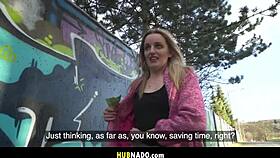 Fake agent, why bang sexy big ass Charlie Forde's tits in this abandoned spot?