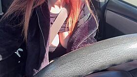 wanna see this horny italian milf artemisia flash juicy tits in car?