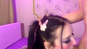 my girlfriend's sloppy deepthroat on that huge cock drives me wild every time