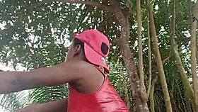 crazy bitch shakes huge ass dancing wild during fan workout