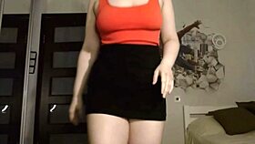 Hey, check out this curvy BBW teasing and dancing on webcam