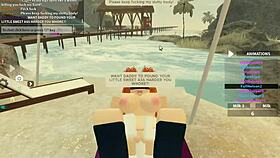 Roblox babe shakes big ass in wild anal doggystyle and missionary pounding